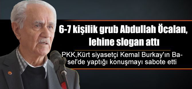 PKK, Kürt siyasetçi Burkay'ın programını sabote etti
