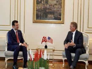 ABD Ankara Büyükelçisi Flake İBB Başkanı İmamoğlu ile görüştü