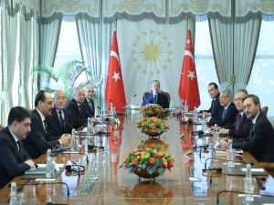 Cumhurbaşkanı Erdoğan Türk Devletleri Teşkilatı heyetini kabul etti