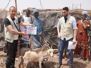 IHO EBRAR Mali'de ihtiyaç sahiplerine "Süt Keçisi" hediye etti