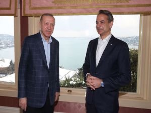 Cumhurbaşkanı Erdoğan, Miçotakis ile görüştü