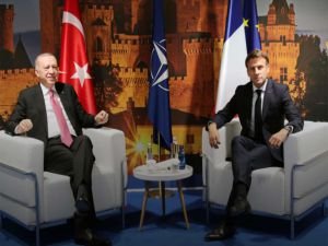Cumhurbaşkanı Erdoğan Fransa Cumhurbaşkanı Macron ile görüştü