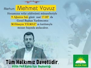 Merhum Mehmet Yavuz kabri başında yad edilecek