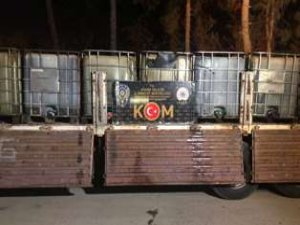 Adana’da 37 ton gümrük kaçağı akaryakıt ele geçirildi