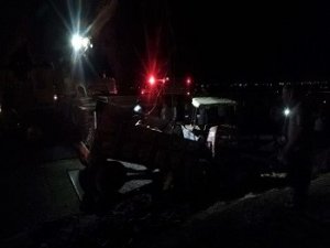 Kamyon ile traktör çarpıştı: 1 ölü, 5 yaralı