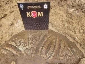 Tarlasında bulduğu 2 bin yıllık mozaiği bildirmeyen kişi gözaltına alındı