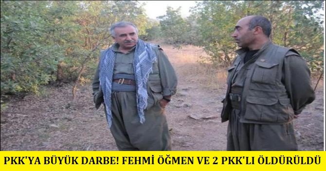 Gri listede aranan Fehmi Öğmen ve 2 PKK'lı öldürüldü