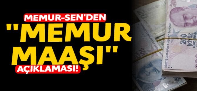 Memur-Sen Genel Başkanı Yalçın memur maaşlarına ilişkin açıklama