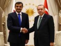 Cumhurbaşkanı Erdoğan, Katar Emiri Şeyh Temim ile görüştü
