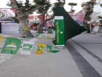 Pendik’te seçim çadırlarına saldırı
