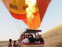 Mardin’de ilk sıcak hava balonu havalandı