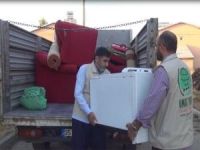 Bingöl Umut Kervanı'ndan muhtaç aileye ev eşyası yardımı