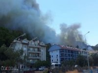 Muğla'nın Marmaris ilçesindeki yangında bir kişi vefat etti