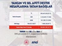 AFAD: Sel ve yangın için 344 bilyon 951 TL bağış yapıldı
