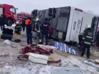 Konya'da yolcu otobüs devrildi: 5 ölü, 26 yaralı