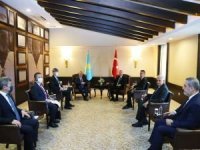 Erdoğan, Nazarbayev ve Pahor ile görüştü