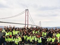 Bakan Karaismailoğlu, 1915 Çanakkale Köprüsü'nde çalışanlarla biraraya geldi