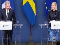 İsveç Başbakanı ve Finlandiya Cumhurbaşkanı ortak basın toplantısı düzenledi