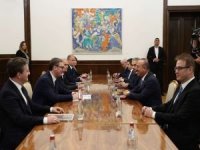Bakan Çavuşoğlu, Sırbistan Cumhurbaşkanı Vuçiç'le görüştü