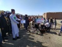 Hayır kuruluşları Afganistan'da 45 bin aileye kurban eti dağıttı