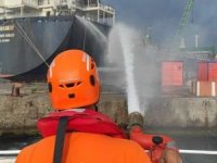Haydarpaşa Limanı'nda konteyner yangını