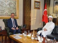​Diyanet İşleri Başkanı Erbaş Vali Hacıbektaşoğlu’nu ziyaret etti