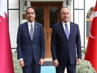 Bakan Çavuşoğlu Katar Dışişleri Bakanı El-Thani ile görüştü