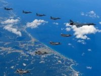 ABD ve Güney Kore'den yüzlerce uçağın katılımıyla tatbikat