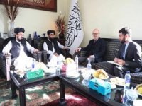 İslam Emirliği Sözcüsü Mücahid, Türkiye Afganistan Büyükelçisi Erginay ile bir araya geldi