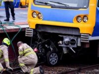 Afyonkarahisar'da hemzemin geçitte tren kazası