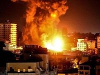 Siyonist işgal rejiminden Gazze'ye hava saldırısı