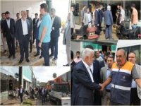HÜDA PAR Genel Başkanı Yapıcıoğlu, sel bölgesinde ziyaretlerde bulundu