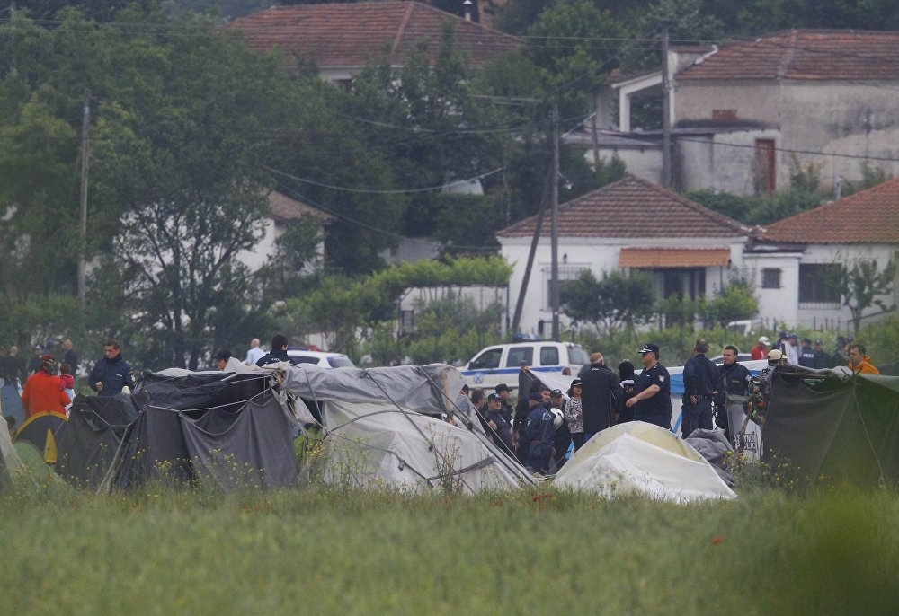 Yunanistan'ın Makedonya sınırındaki İdomeni kampı boşaltılıyor 1