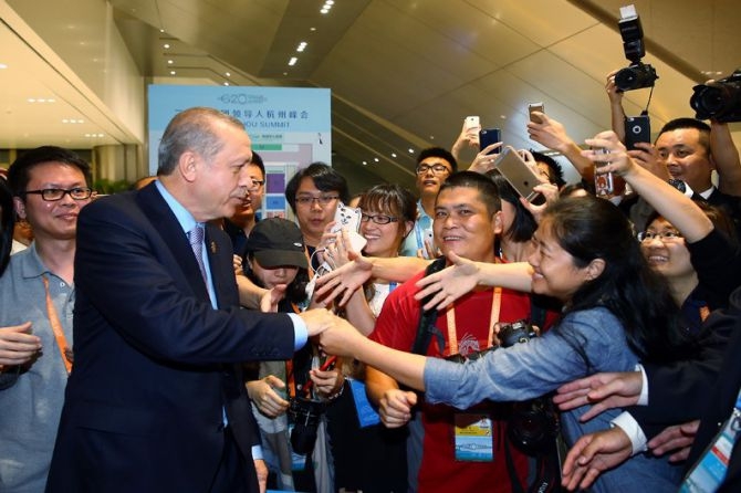 Cumhurbaşkanı Erdoğan Çin'de önemli mesajlar verdi 14