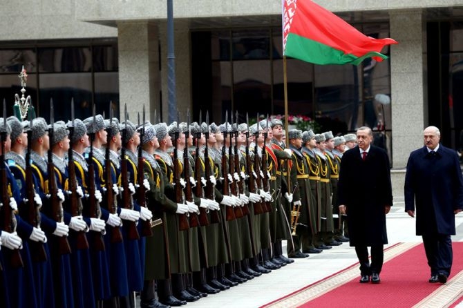 Cumhurbaşkanı Erdoğan Belarus’ta 12