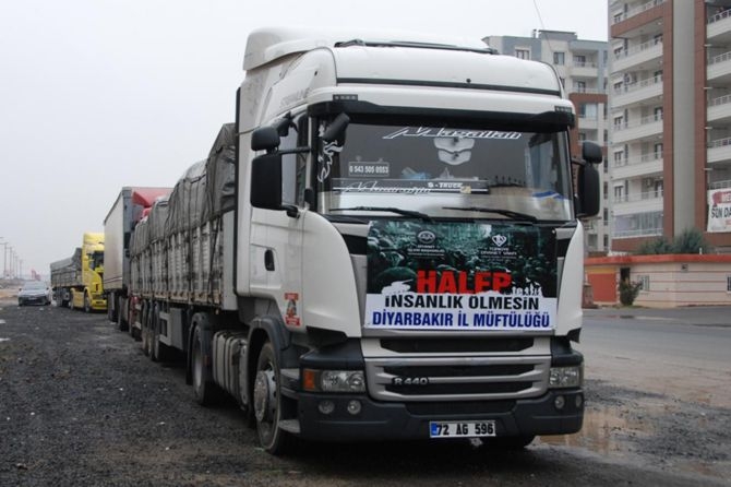 Diyarbakır Müftülüğünden Halep halkına yardım 1