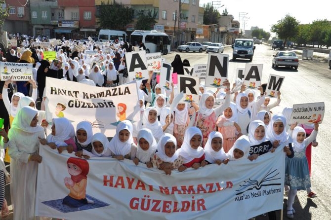 Batman’da çocuklardan muhteşem namaz yürüyüşü! 12