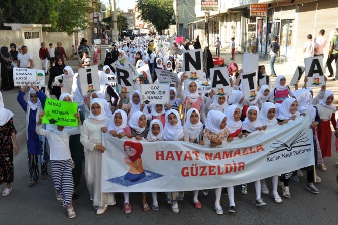 Batman’da çocuklardan muhteşem namaz yürüyüşü! 13