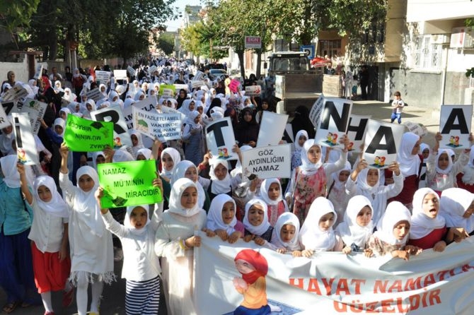 Batman’da çocuklardan muhteşem namaz yürüyüşü! 15