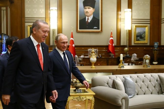 Cumhurbaşkanı Erdoğan ile Putin bir araya geldi 4