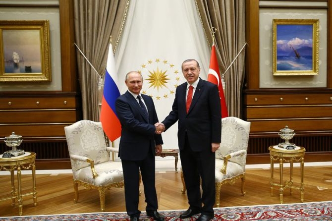 Cumhurbaşkanı Erdoğan ile Putin bir araya geldi 5