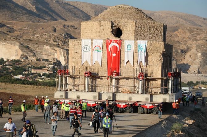 Artuklu Hamamı böyle taşındı 14