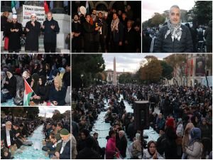 Sultanahmet'te binler Gazze için iftarda buluştu