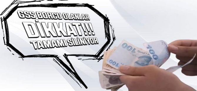 GSS borçlarına af geliyor