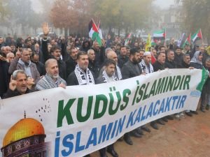 Gaziantep'te Gazze için basın açıklaması ve dua