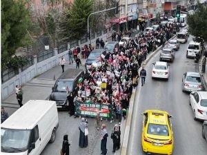 İstanbul'da çocuklar Gazze için yürüdü