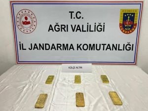 Ağrı'da 14 kilogram külçe altın ele geçirildi