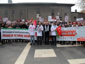 Diyarbakır sağlık çalışanları: Gazzeli sağlık çalışanlarıyla birlikte görev almaya hazırız