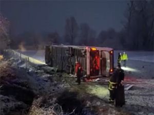 Kastamonu'da yolcu otobüsü devrildi: 4 ölü, 33 yaralı