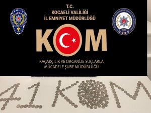 Kocaeli'de 264 sikke ile 1 yüzük ele geçirildi: 3 gözaltı